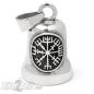 Preview: Vegvisir Biker-Bell Stainless Steel Viking Runic Compass Ride Bell Motorcycle Bell